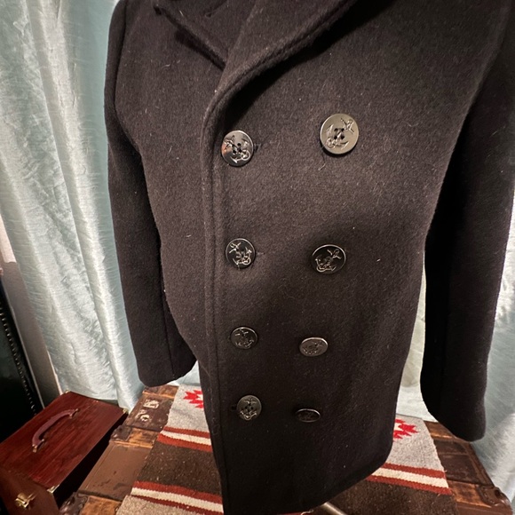 Vintage Schott 740N Black Peacoat in a size 38 - Picture 2 of 6
